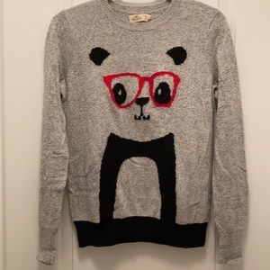 Hollister panda sweater
